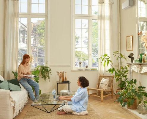 Daikin Stylish Airco wandmodel in woning plaatsen