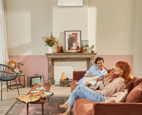 Daikin Stylish Airco wandmodel in woning plaatsen